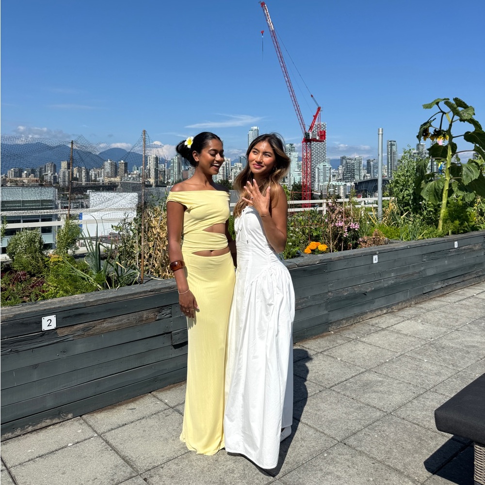 Elegant Yellow Wedding Guest Maxi Dress
